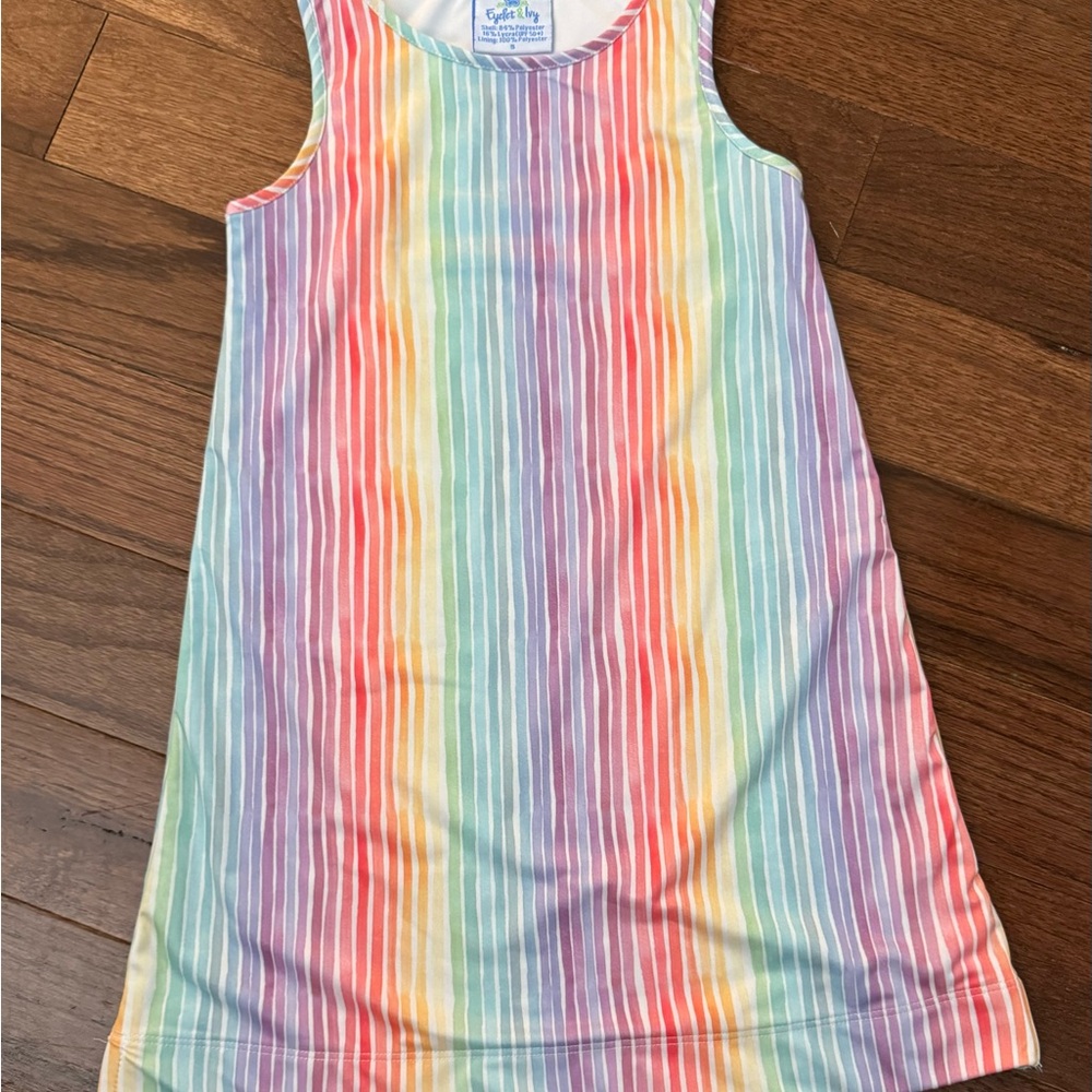 Eyelet and Ivy Colorful Striped Sleeveless Dress